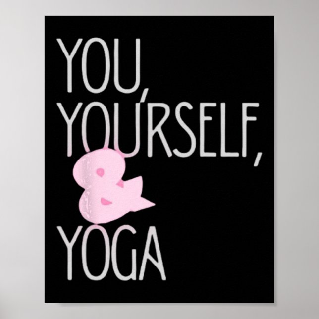 Poster Surto de Cor e Diversão de Yoga  (Frente)