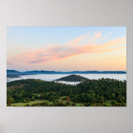 Poster Surto de sol assombroso de Šilentabor, Eslovênia