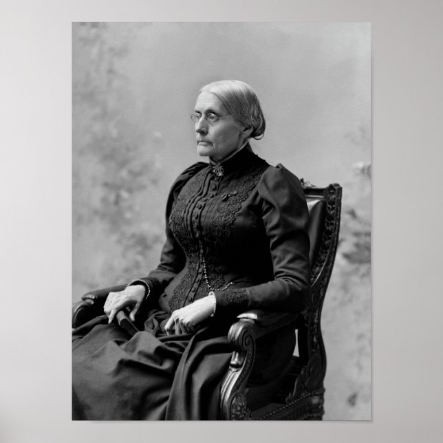 Poster Susan B. Anthony Seated Portrait - 1891 (Frente)
