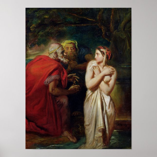 Pôster Susanna and the Elders, 1856 (Frente)