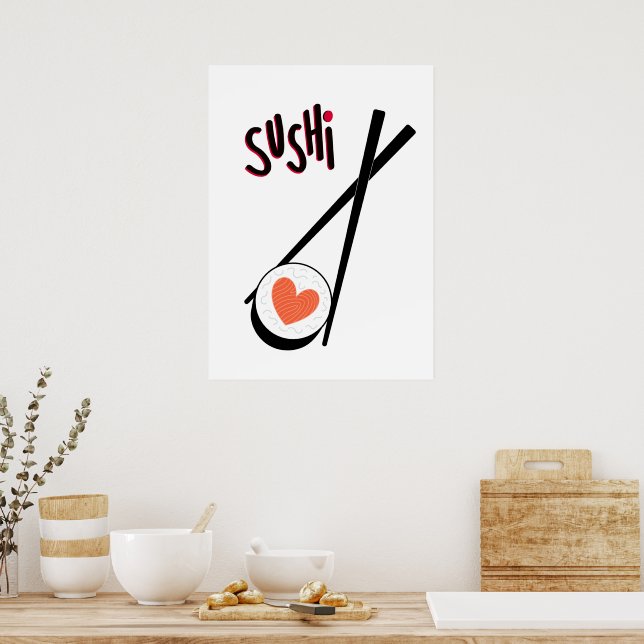 Poster Sushi (Cozinha)