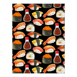 Pôster Sushi japonês bonito