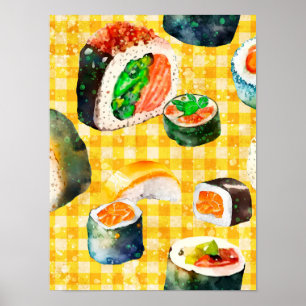 Poster Sushi na minha parede