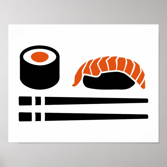 Pôster Sushi sashimi sticks (Frente)