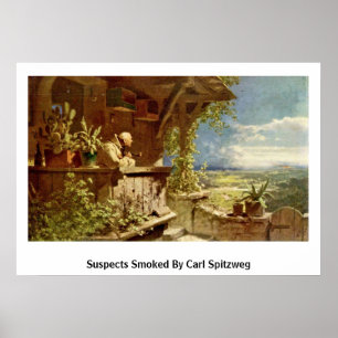 Poster Suspeitos fumado por Carl Spitzweg