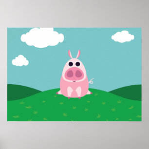 Poster Suspeitoso o porco