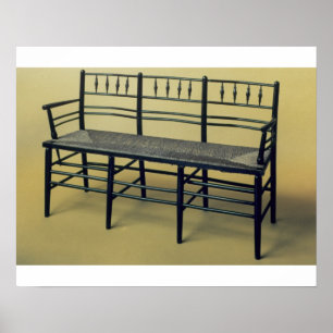 Pôster Sussex precipitação-assentou a cadeira (madeira 