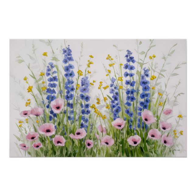 Pôster Sussuros de flores silvestres (Frente)