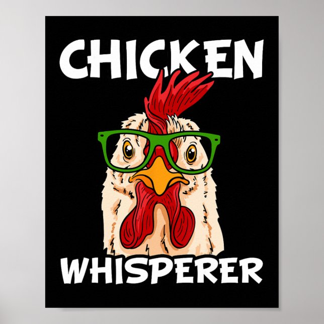 Poster Sussurrador de Frango Fazendeiro de Frango Nerd Ga (Frente)