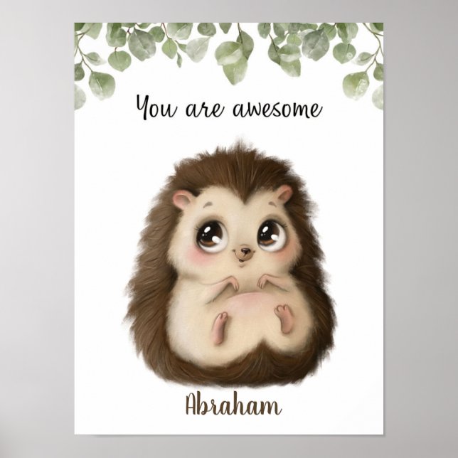 Poster Sussurrando Afirmações de Porco Personalizáveis (Frente)