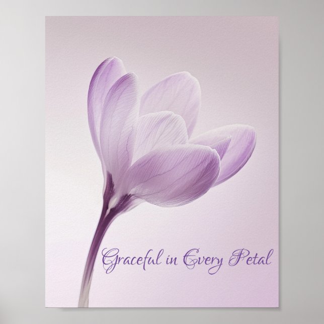 Poster Sussurro de lavanda: Crocus in Bloom (Frente)