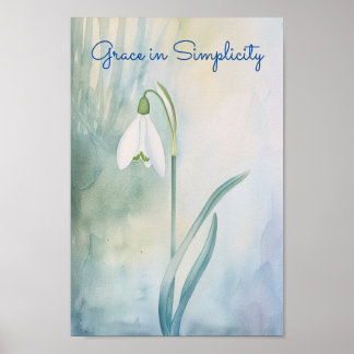 Poster Sussurro de Primavera: A Gentil queda de neve