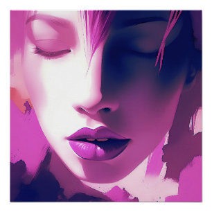 Pôster Sussurro de Sonho Lilac - Sereno, Eetal, Roxo