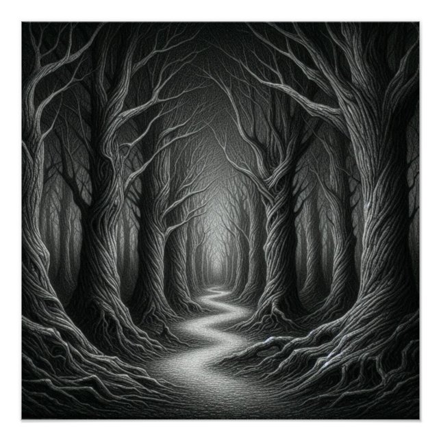 Pôster Sussurros da Floresta Encantada (Frente)