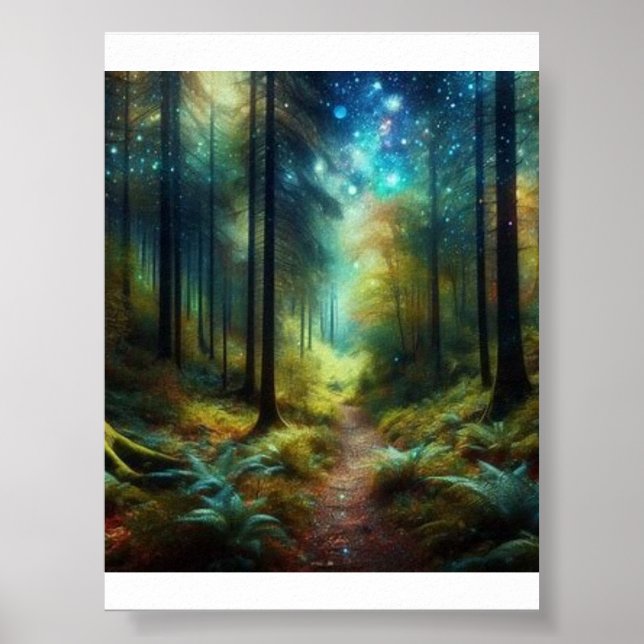 Poster "Sussurros de Floresta Encantados" (Frente)