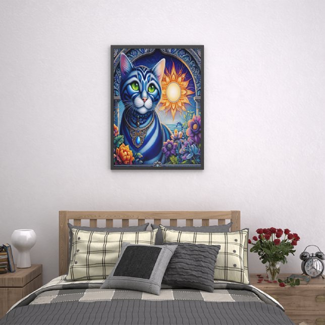 Poster Sussurros de Luz: Um Gato Bascando no Sol (Criador carregado)