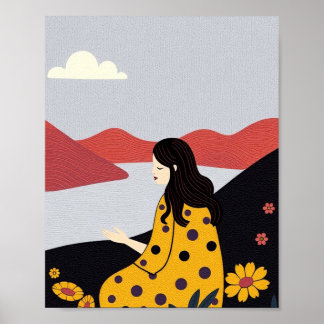 Poster "Sussurros de Primavera: Um Momento Sereno