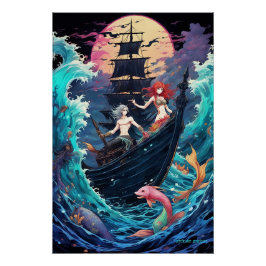 Pôster Sussurros de Profundo: Poster de odisseia submarin