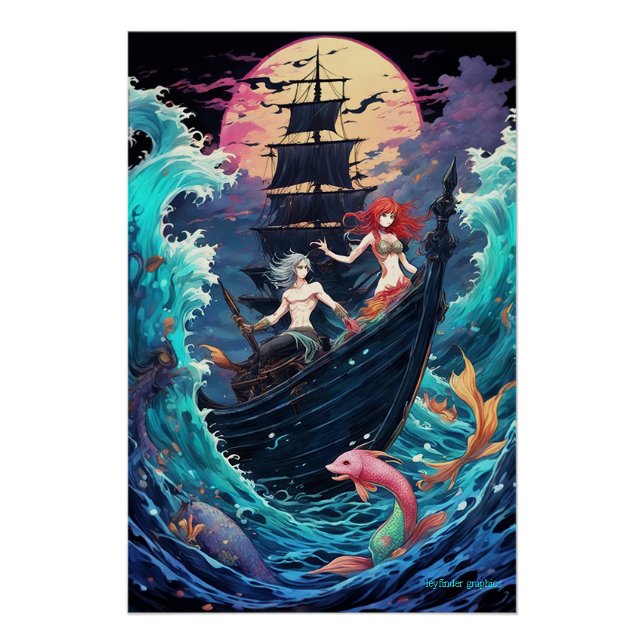 Pôster Sussurros de Profundo: Poster de odisseia submarin (Frente)