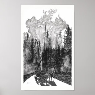 Pôster Sussurros do céu 2-9 - fujindo o acampamento