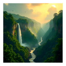 "Sussurros do Vale: Hora do Ouro da Natureza"