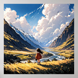 Poster Sussurros do Vale: Uma Viagem de Anime