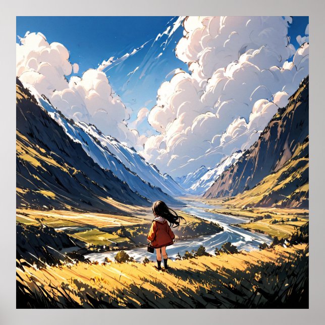 Poster Sussurros do Vale: Uma Viagem de Anime (Frente)