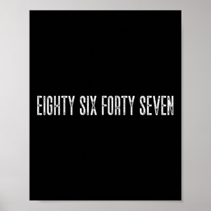 Poster Sutil Anti Trump Oitenta e Seis Quarenta e Sete 86