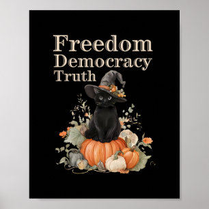 Poster Sutil Resistir Trump Liberdade Democracia Verdade
