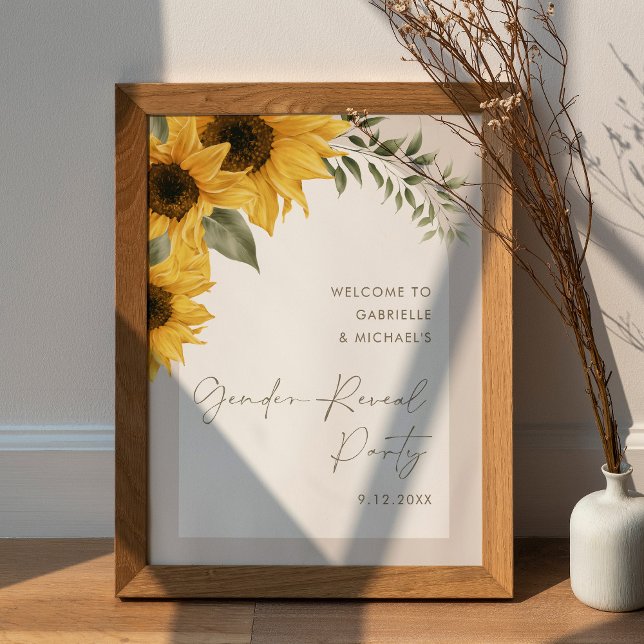 Poster SUTTTON Sunflower Gender Reveparty (Criador carregado)