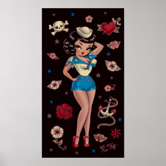 Pôster Suzy Sailor Pin Up