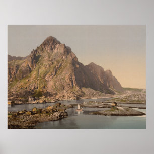Poster Svolvaer, Lofoten, Nord-Norge, Noruega