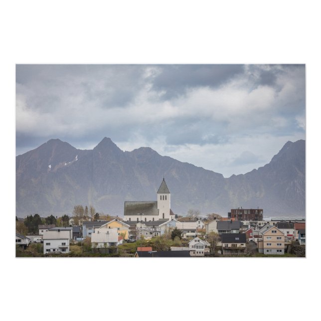 Pôster Svolvaer Lofoten Noruega (Frente)