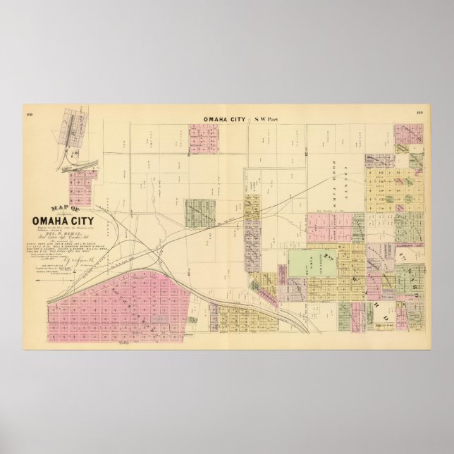 Pôster SW Omaha, Nebraska (Frente)