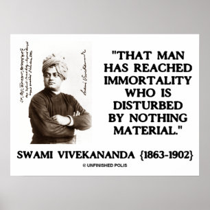 Pôster Swami Vivekananda Alcançou Material De Imortalidad