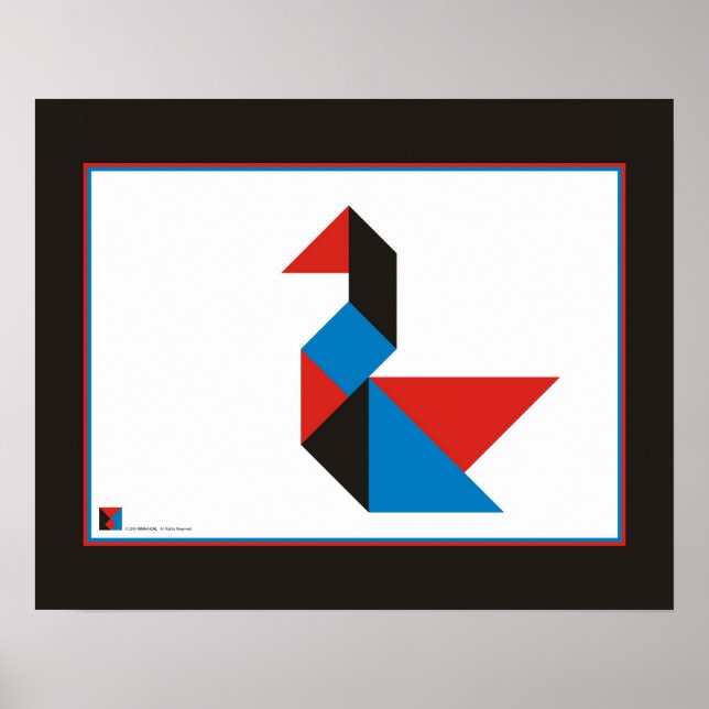 PÔSTER SWAN - CONTEMPORARY ABSTRATO ART - DA0501AC (Frente)