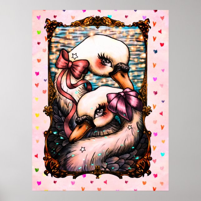 Poster Swan Lovers  (Frente)