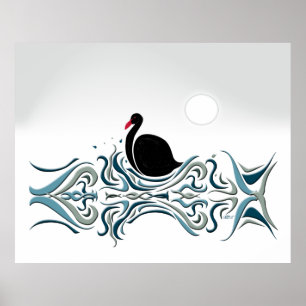 Pôster Swan Negro