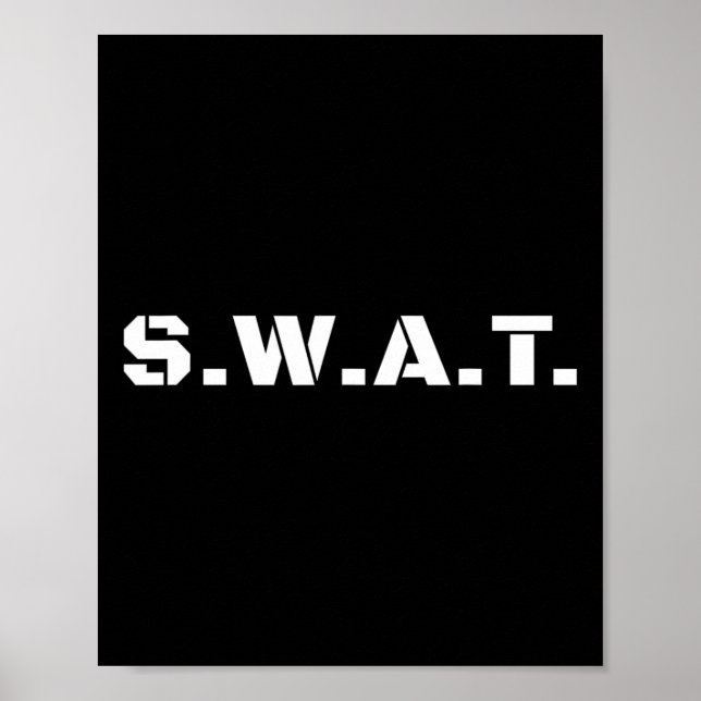 Poster Swat Team Boys Halloween Figurume Kids Tactical Un (Frente)