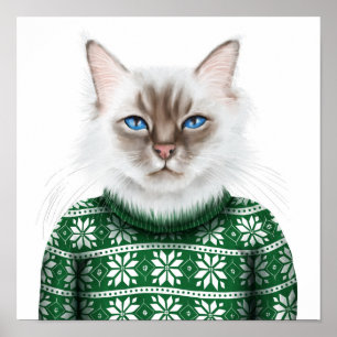 Poster Sweater Kitty Cat