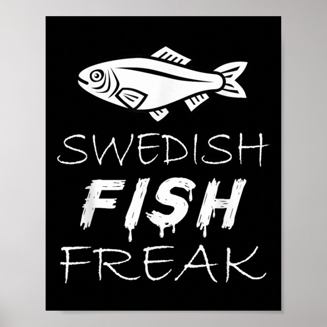 Poster Swedish Fish Freak In The Wild Funny  (Frente)