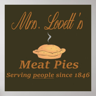 Poster Sweeney Todd Sra. Lovets Meat Pies