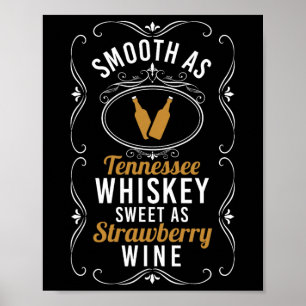 Poster Sweet As Strawberry Wine Tennessee Pride Bebendo