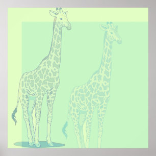 Pôster Sweet Giraffe