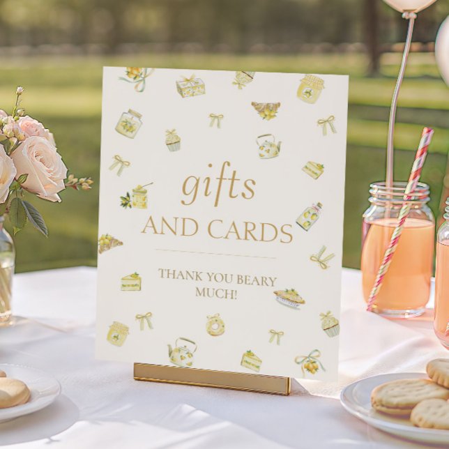 Poster Sweet Little Lemon Baby Shower Gifts and Cards  (Criador carregado)