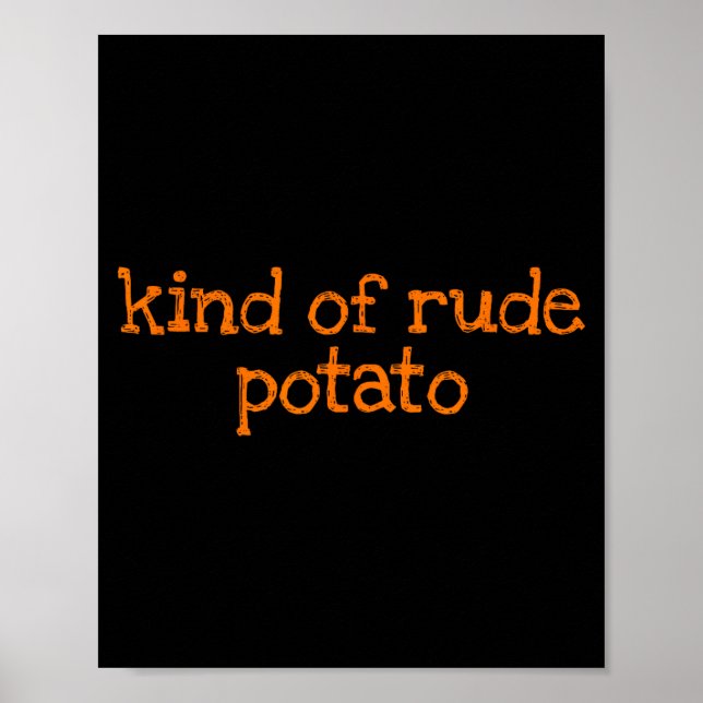 Poster Sweet Tato And Kind Of Rude Tato Funny Matching Co (Frente)