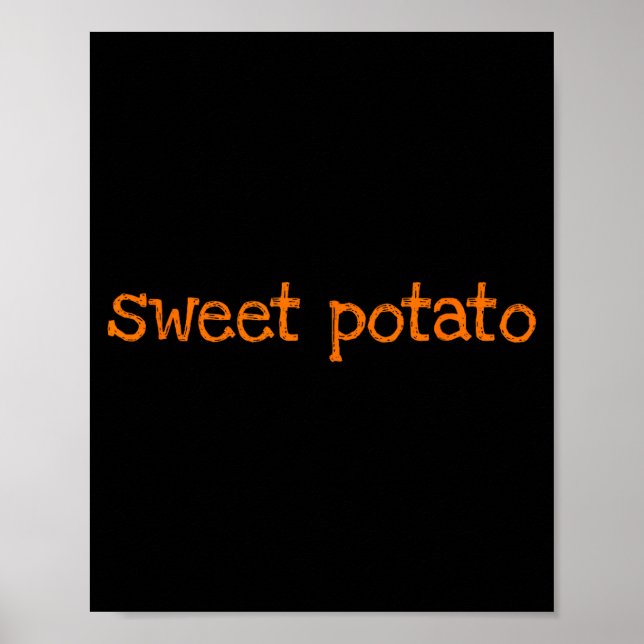 Poster Sweet Tato And Kind Of Rude Tato Funny Matching Co (Frente)