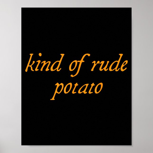 Poster Sweet Tato, Kind Of Rude Tato, Matching Thanksgivi (Frente)
