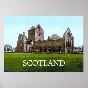 Poster Sweetheart Abbey na Escócia