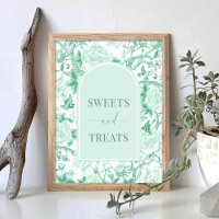 Sweets Treates Green White Chinoiserie Bridal Sina